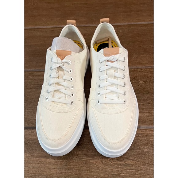Cole Haan Other - Cole Haan Grand Crosscourt Modern Canvas Tennis Sneakers Ivory C34713 Mens 8M